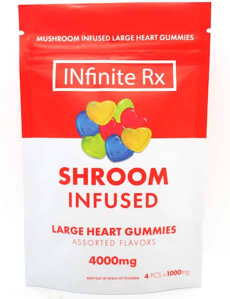 INfinite Rx Shroom Infused Large Heart Gummies (4000mg)