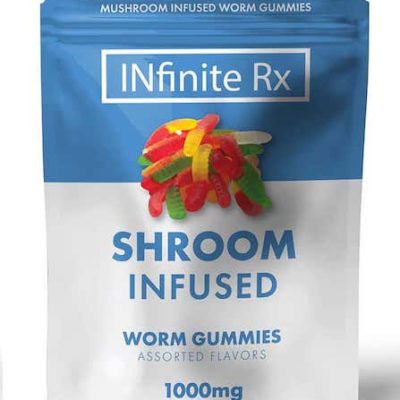 Nfinite Rx Shroom Infused Worm Gummies Edibles (1000mg)