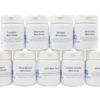 Strain-Specific Mini-Doses sold by Blue Goba