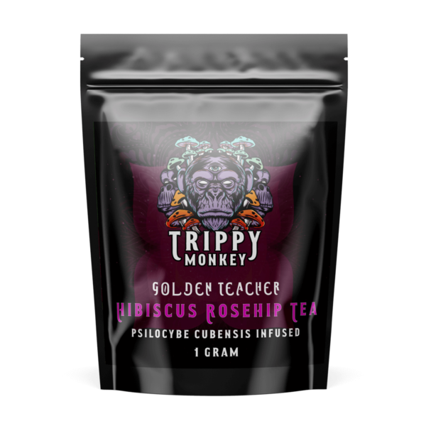 Trippy Monkey Hibiscus Rosehip Tea sold by Pacific Shrooms