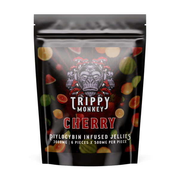 Trippy Monkey - Cherry Psilocybin Jellies (3000mg) sold by Pacific Shrooms