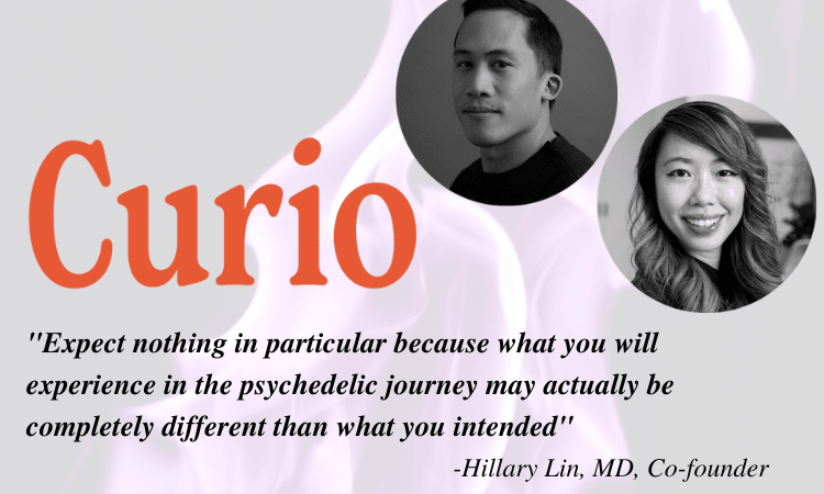 psychedelic assisted therapy at home: Hillary Lin and Felix Li of Curio