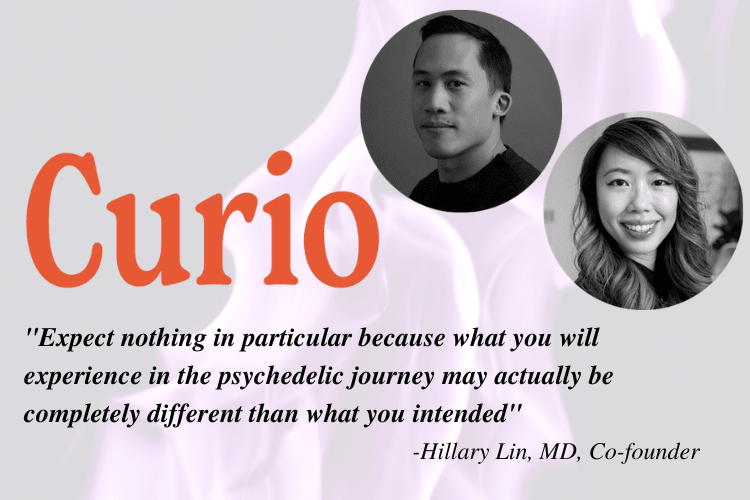 psychedelic assisted therapy at home: Hillary Lin and Felix Li of Curio