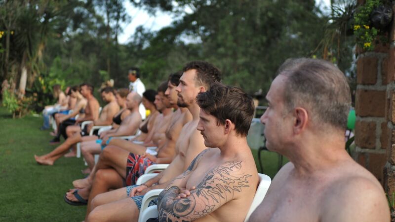 Retreat participants at Ayahuasca in Colombia retreat in Fredonia Colombia.