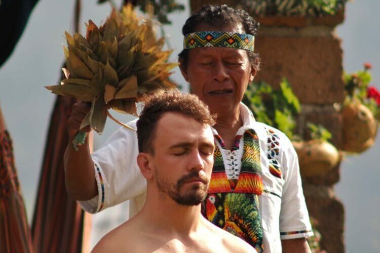 Ceremonial participant at Ayahuasca in Colombia retreat in Fredonia Colombia.