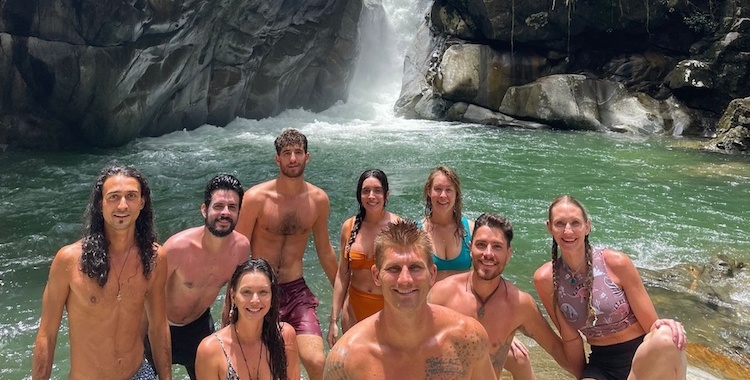 Waterfall trip at Colibrí Garden Ayahuasca Retreat in Santa Elena Medellin Colombia