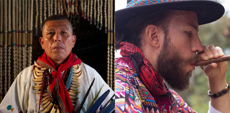 Shaman and facilitators at Colibrí Garden Ayahuasca Retreat in Santa Elena Medellin Colombia