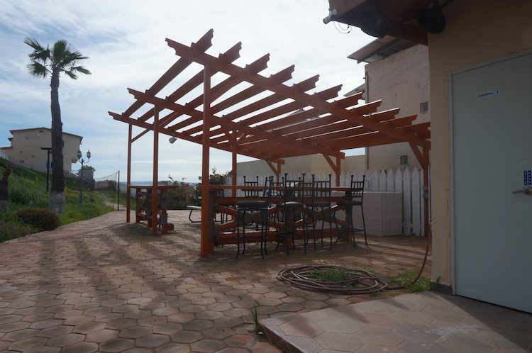 Outdoor eating area at Experience Ibogaine Addiction Treatment Center Tijuana Mexico