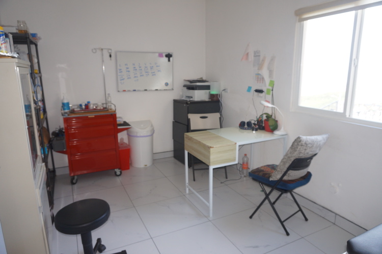 An examination room at Experience Ibogaine Addiction Treatment Center Tijuana Mexico