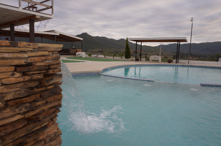 The pool at Iboga Protocol Ibogaine Retreat in Ensenada Mexico.