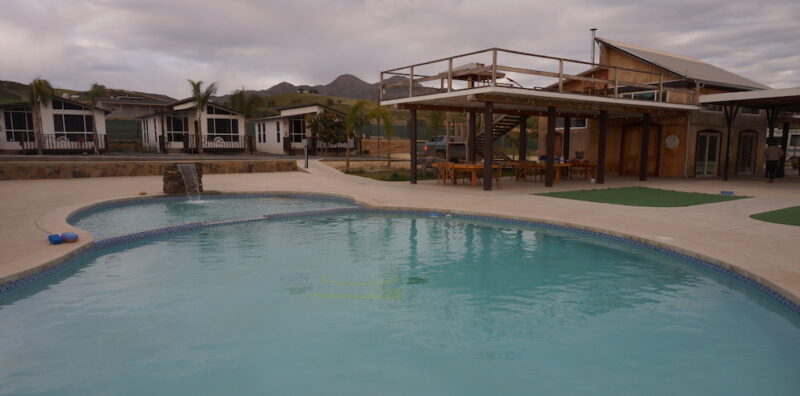 The pool at Iboga Protocol Ibogaine Retreat in Ensenada, Mexico