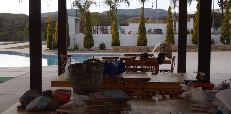 The pool at Iboga Protocol Ibogaine Retreat in Ensenada, Mexico