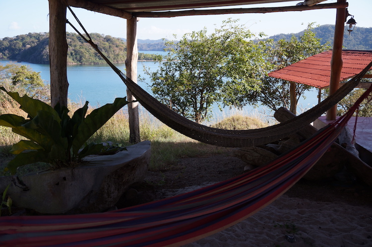 hammock overlooking the water at SoulCentro Iboga Retreat in Bahia Gigante, Puntarenas, Costa Rica