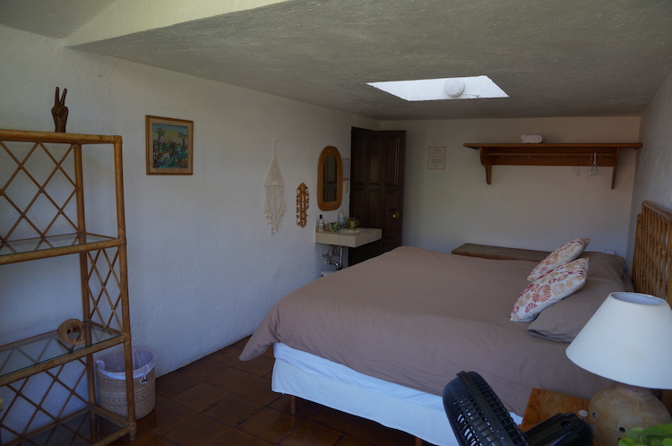 Guest room at Tandava 5-MeO-DMT Retreats in Tepoztlan, Mexico