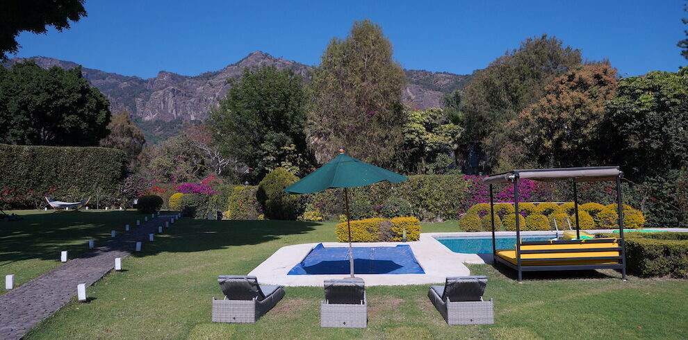 The grounds at Tandava 5-MeO-DMT Retreats in Tepoztlan Mexico