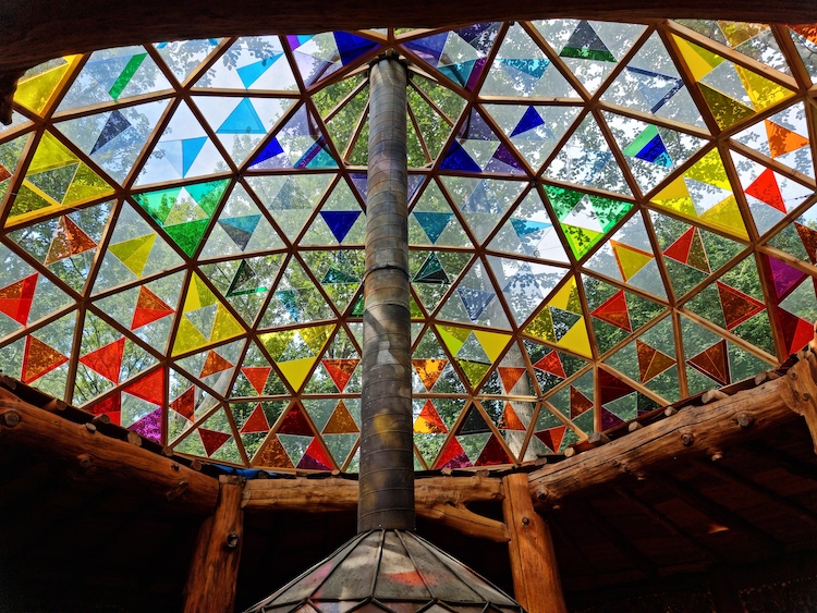 Inside of the roof at Earth Awareness Psilocybin Retreat in Teuge, Netherlands