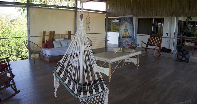 Common area at Kambo Casita Ayahuasca Retreat in Sámara Guanacaste Costa Rica