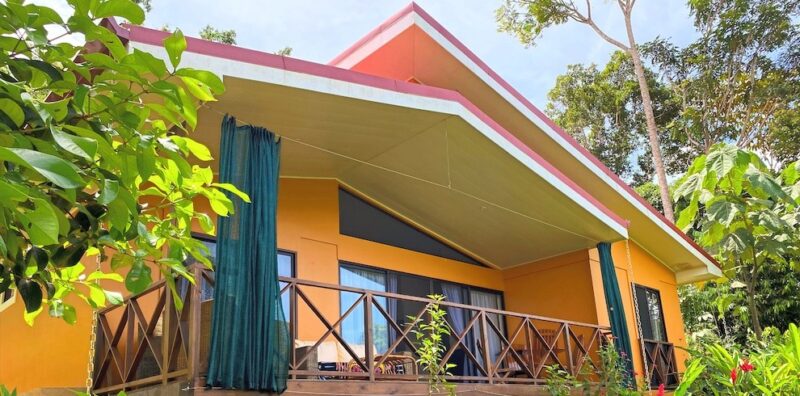 The main building at Neten Education Alternative Therapy Center in Dominical, Costa Rica