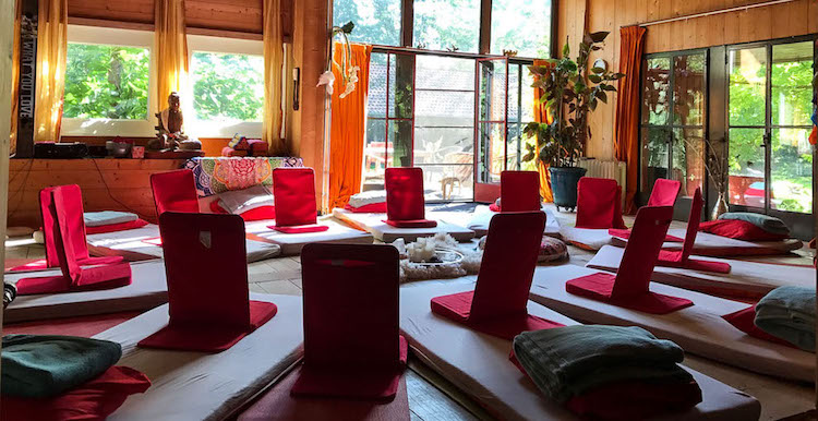 the ceremony room at New Moon Psychedelic Psilocybin Retreats in Amsterdam Netherlands