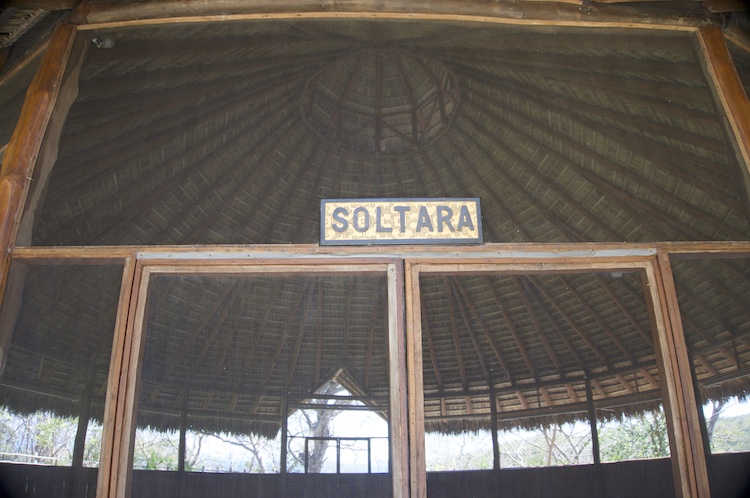 Entrance to the maloca at Soltara Healing Center Ayahuasca Retreat in Paquera, Costa Rica