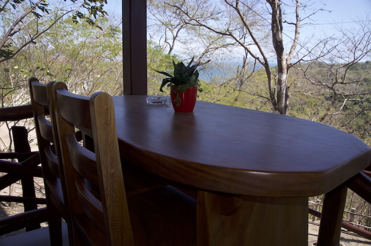 Outdoor desk at Soltara Healing Center Ayahuasca Retreat in Paquera, Costa Rica