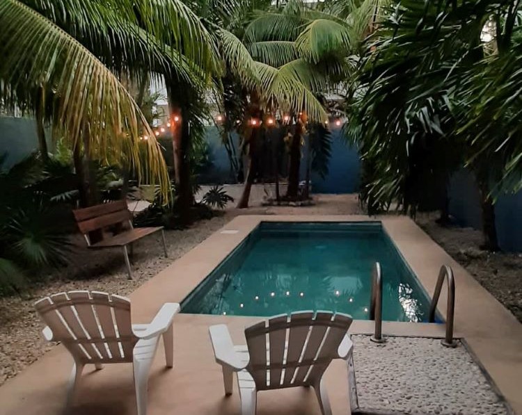 The pool at Arcadia Healing Sanctum in Tulum, Quintana Roo, Mexico
