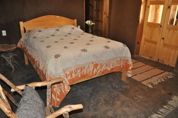 Bed at Ascension Psilocybin Mushroom Retreat in Oaxaca, Mexico