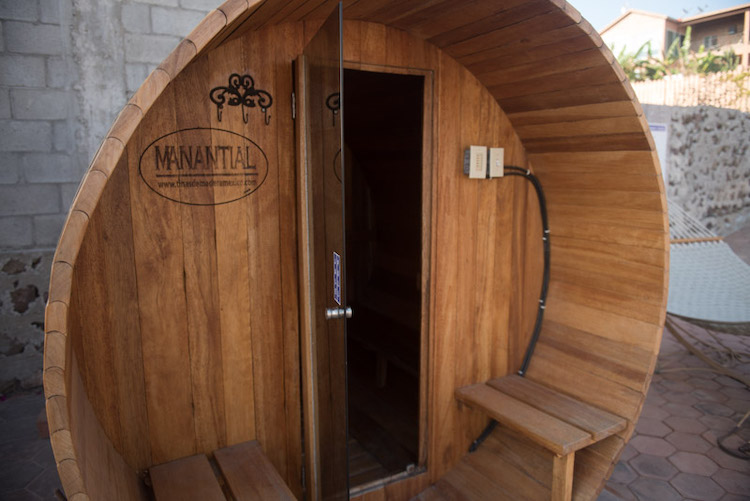 Our sauna at Experience Ibogaine Addiction Treatment Center in Tijuana, Mexico