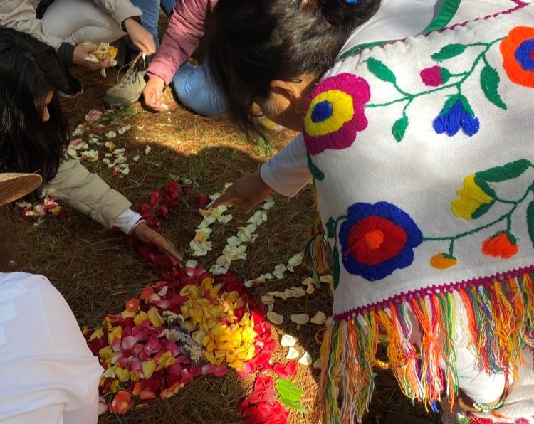Ritual preparation at Sacred Journey Mexico, a psilocybin retreat in Oaxaca, Mexico