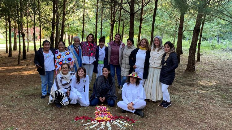 Participants and facilitator at Sacred Journey Mexico, a psilocybin retreat in Oaxaca, Mexico