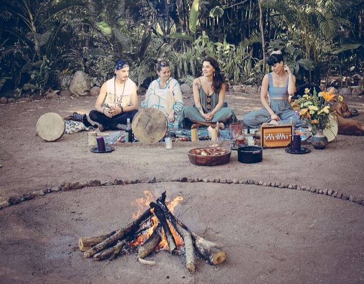 Ritual at Soul Medicine Retreats, a psilocybin retreat in Nayarit, Mexico