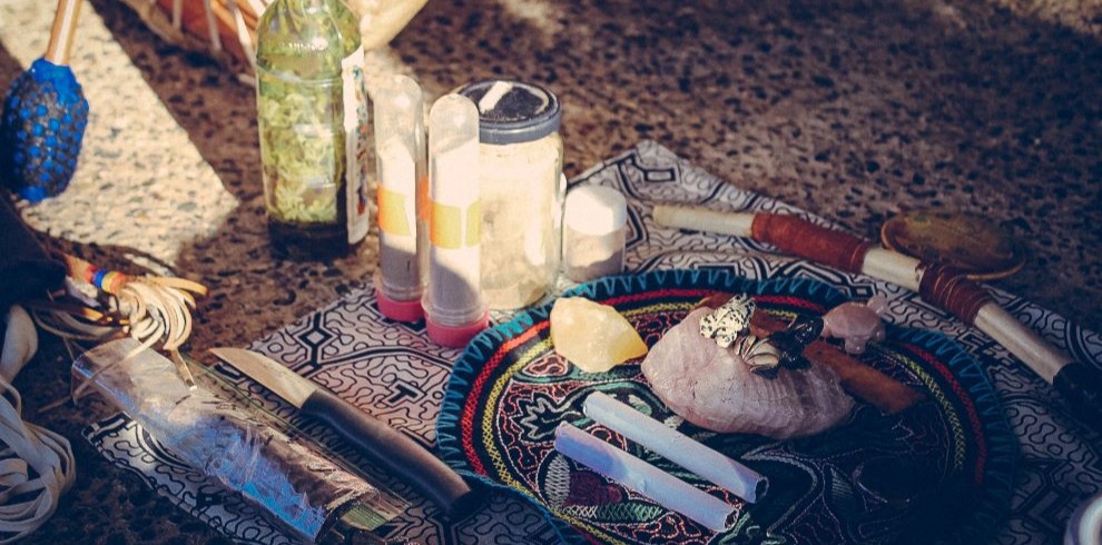 Ritual tools at Soul Medicine Retreats, a psilocybin retreat in Nayarit, Mexico