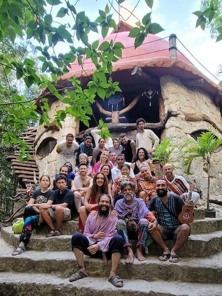 A group of retreat attendees at Portal Xibalba Ayahuasca Retreat in Playa Del Carmen, Mexico