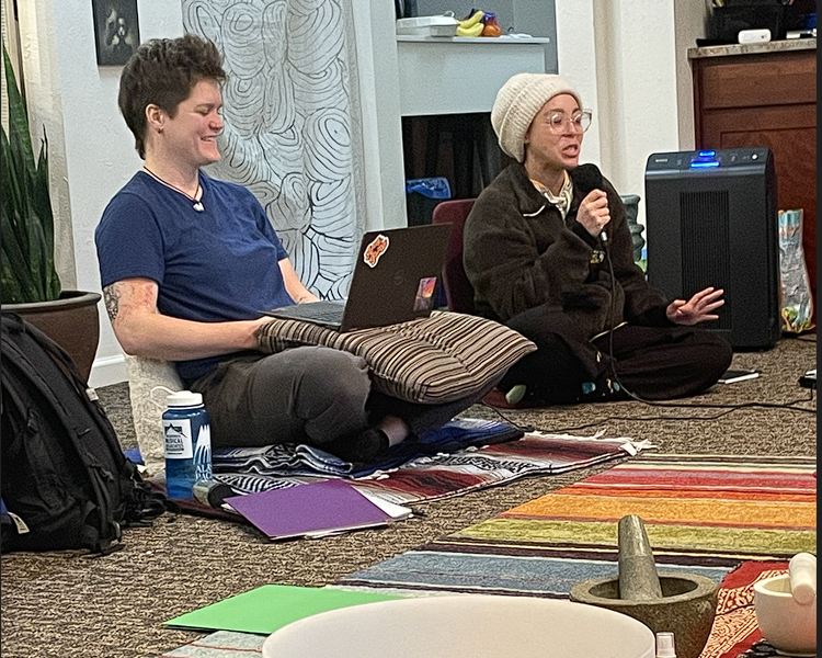 Community bonding at Medicinal Mindfulness Psilocybin Retreat in Boulder Colorado
