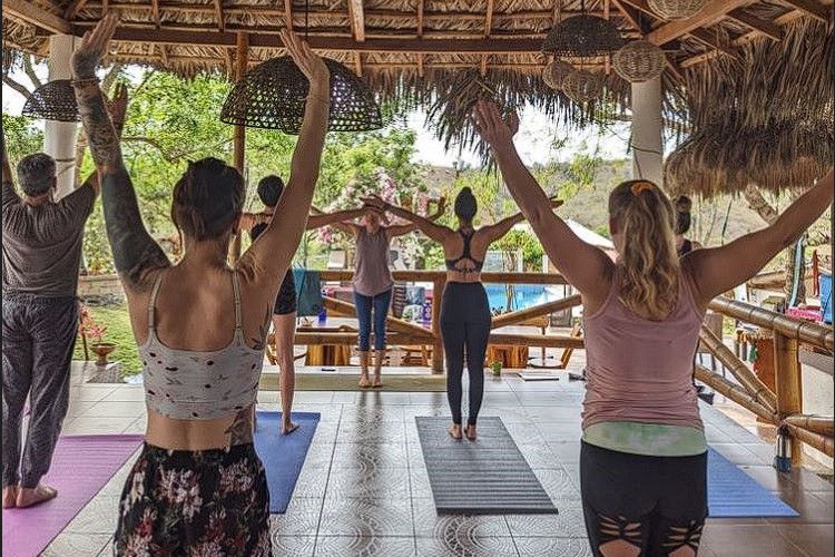 Breathe in serenity, exhale distractions. Together, we find balance and inner harmony through the practice of yoga. In the unity of movement and breath, we create a symphony of stillness that resonates deep within at Ayllu Medicina Ayahuasca San Pedro retreats in Manglaralto, Ecuador