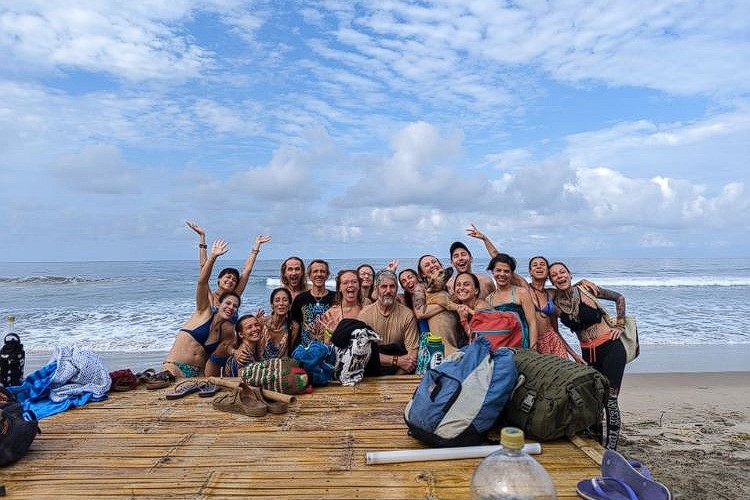 Footprints in the sand, memories in the heart. Our beachside journey is etched in the smiles we share and the bonds we forge. Together, we find joy in the simple moments by the water's edge here at Ayllu Medicina Ayahuasca San Pedro retreats in Manglaralto, Ecuador