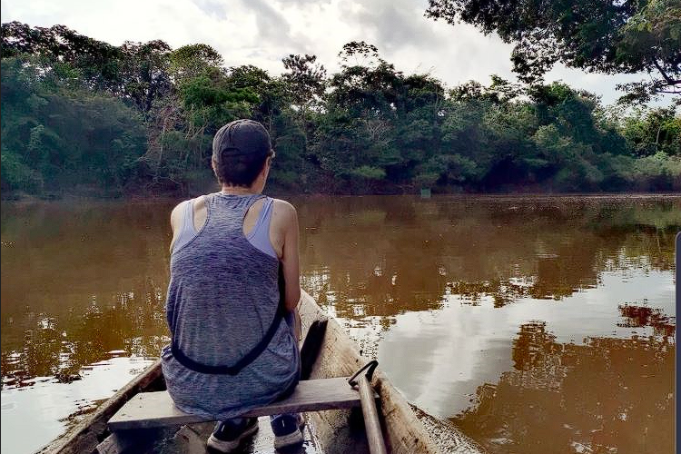 Drifting along the calm waters, finding solace in the gentle rhythm of the lake. A moment of self-reflection and relaxation, where the world slows down and inner peace blooms at Medicina del Sol Ayahuasca Retreat Iquitos Peru