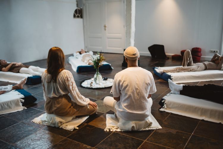 Unlock profound introspection through a ceremony of silence. only the whispers of tranquil melodies, all orchestrating a journey into the deepest realms of experience at New Eleusis Psilocybin Retreat Zeeveld The Netherlands