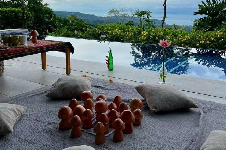 Lost in the grandeur of nature's sanctuary, where every moment is a symphony of awe here at Mushroom Tao Psilocybin Retreat in Dominical, Costa Rica