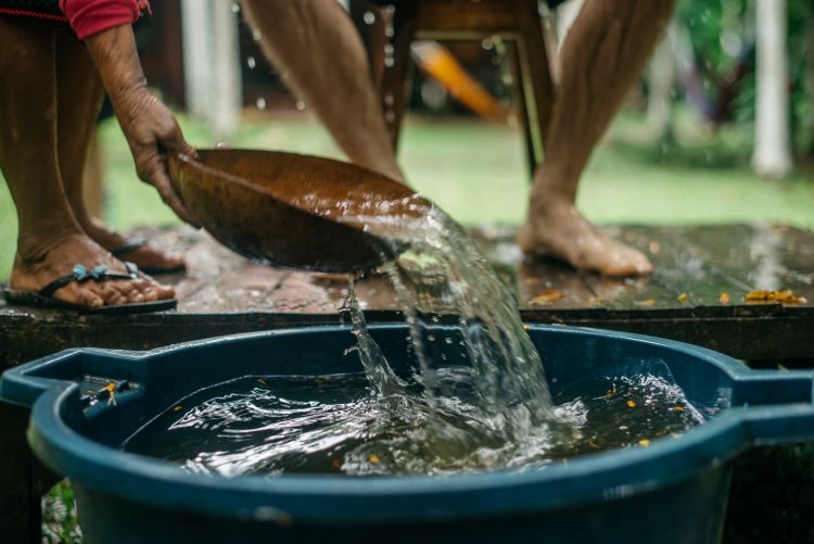 Deep in Nature's Embrace: The Plant Bath Process - A Journey of Renewal and Reconnection with the Earth's Energy here at Nimea Kaya Healing Center Ayahuasca Retreat in Pucallpa Ucayali, Peru