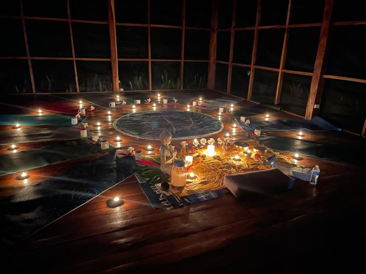 Embracing Lunar Magic: Our Full Moon Ceremony, A Night of Healing and Connection, Sheltered by Retreat's Warmth at Peace Retreat Costa Rica - Psilocybin and Ayahuasca Retreats in Paraiso