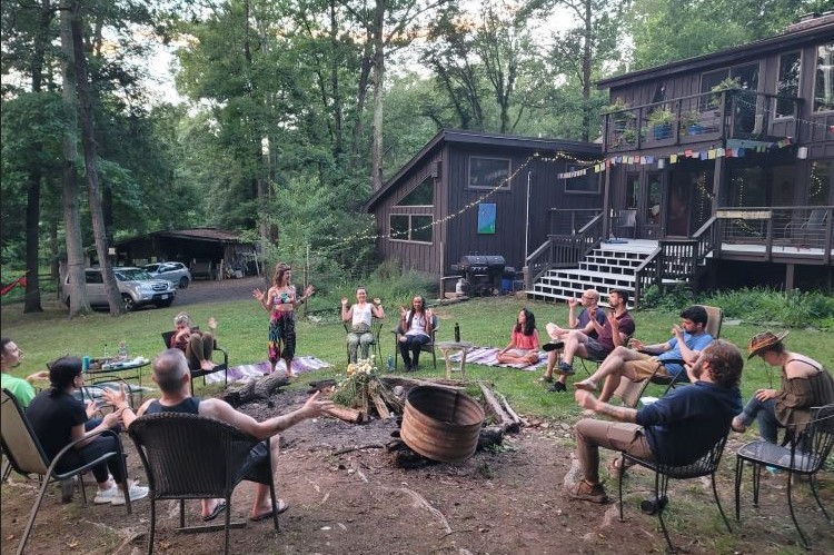 Nurturing Bonds and Creating Connections: Sharing Circle Moments that Define Our Retreat Experience here at Union Tribe Church Psychedelic Retreat in Washington, D.C.