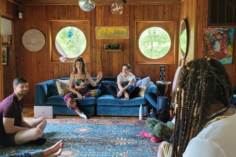 Gathering at the retreat house, we find solace in each other's presence, embracing the tranquility of this sacred space here at Union Tribe Church Psychedelic Retreat in Washington, D.C.