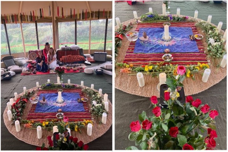As we lay out the ceremonial space, each element reflects our holistic and multidisciplinary approach—blending tradition, science, and spirituality. This preparation sets the foundation for a transformative experience, inviting all aspects of being into harmony here at Birthing an Ancient Future in Den Haag Centrum, Netherlands.