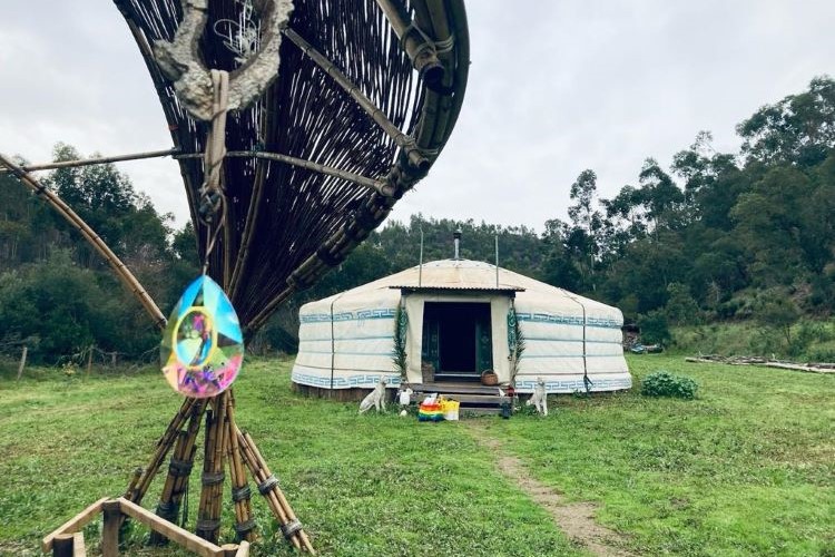 In the embrace of our Ritmo Yurt, tradition and unity intertwine, creating a sacred space for ceremonies that link past and present here at Birthing an Ancient Future in Faro, Portugal.